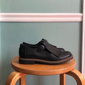 Clarks Mary Jane kiltie shoes